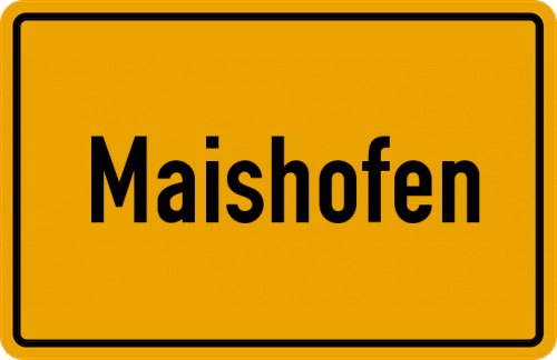 Ortsschild Maishofen