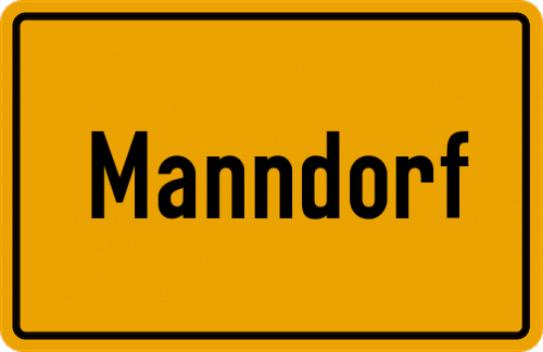 Ortsschild Manndorf