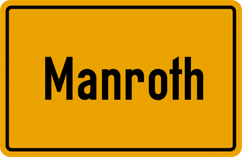 Ortsschild Manroth