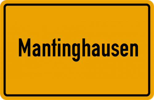 Ortsschild Mantinghausen
