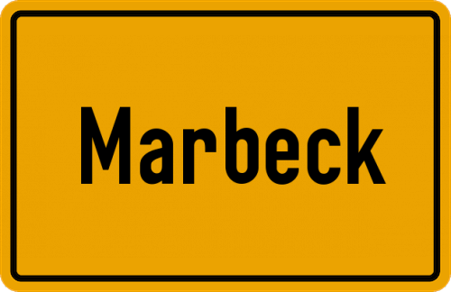 Ortsschild Marbeck