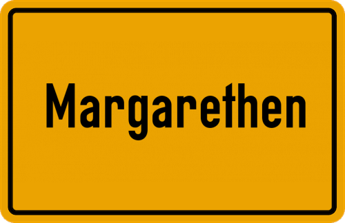 Ortsschild Margarethen