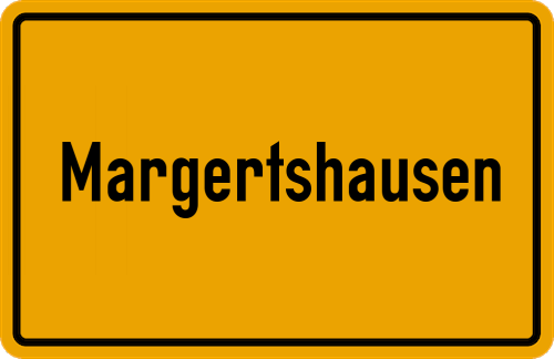 Ortsschild Margertshausen