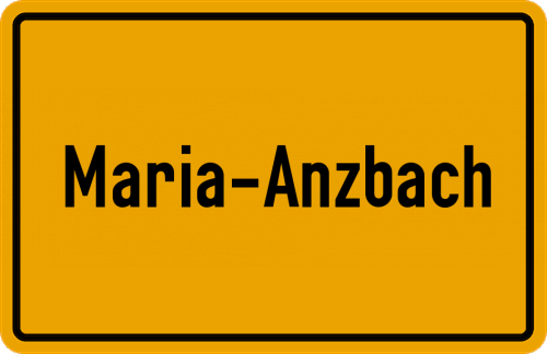 Ortsschild Maria-Anzbach