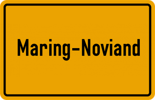 Ortsschild Maring-Noviand