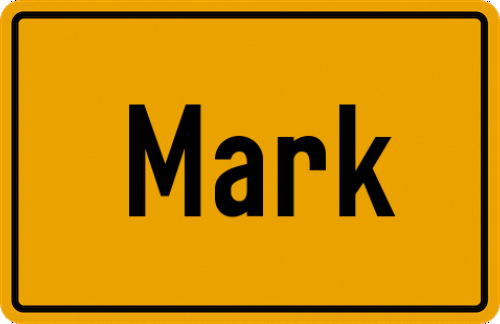 Ortsschild Mark