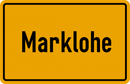 Ortsschild Marklohe