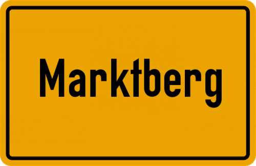 Ortsschild Marktberg