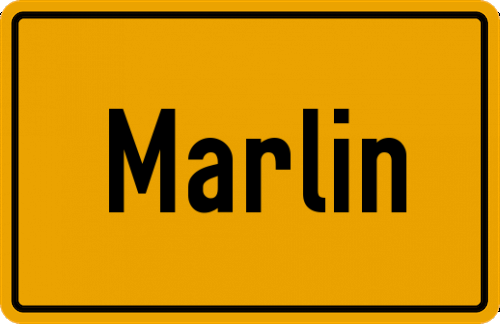 Ortsschild Marlin