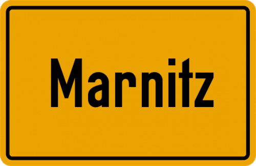 Ortsschild Marnitz