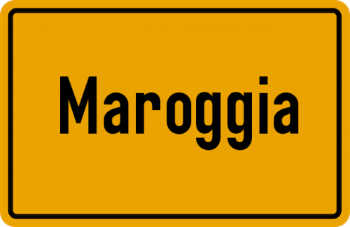 Ortsschild Maroggia