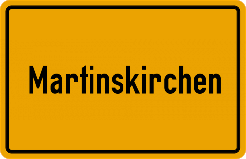 Ortsschild Martinskirchen