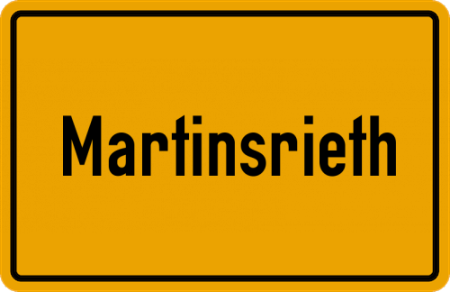 Ortsschild Martinsrieth