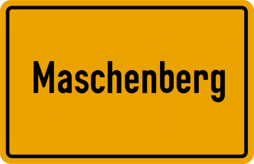 Ortsschild Maschenberg