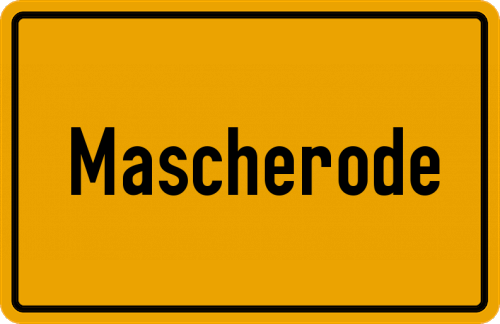 Ortsschild Mascherode
