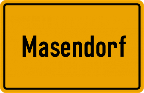 Ortsschild Masendorf