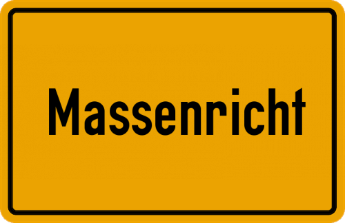 Ortsschild Massenricht, Oberpfalz