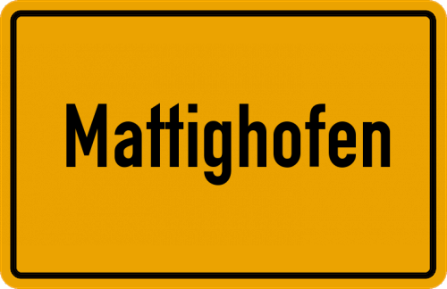 Ortsschild Mattighofen