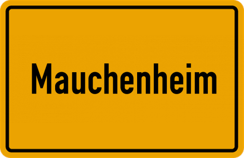Ortsschild Mauchenheim