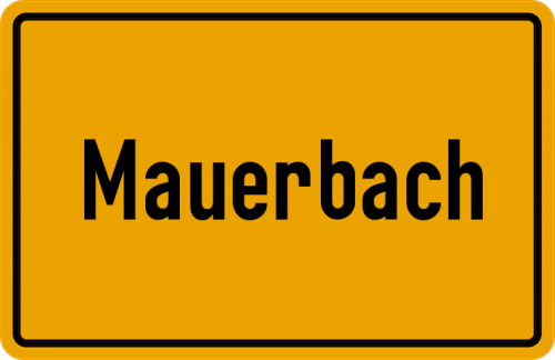 Ortsschild Mauerbach