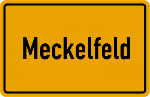 Ortsschild Meckelfeld