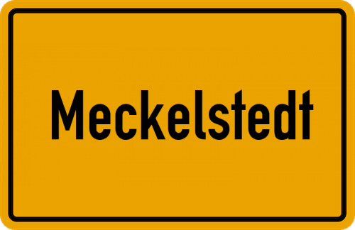 Ortsschild Meckelstedt
