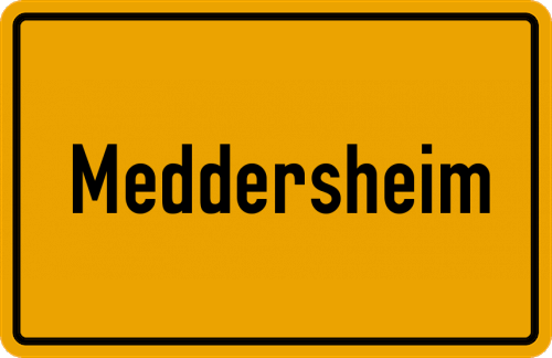 Ortsschild Meddersheim