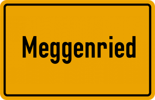 Ortsschild Meggenried