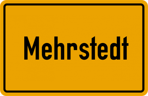 Ortsschild Mehrstedt