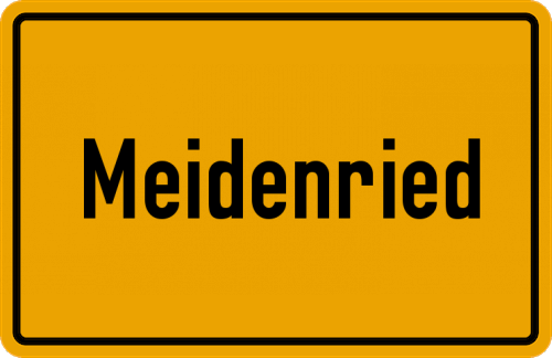 Ortsschild Meidenried
