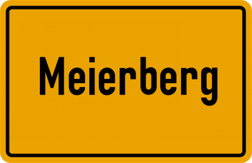 Ortsschild Meierberg