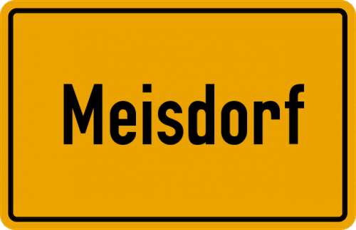 Ortsschild Meisdorf