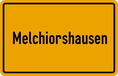 Ortsschild Melchiorshausen