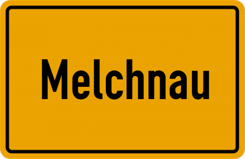 Ortsschild Melchnau