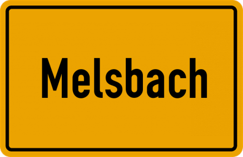 Ortsschild Melsbach