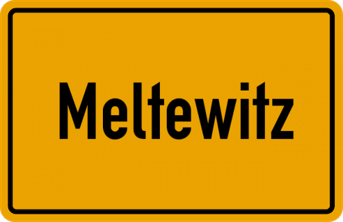 Ortsschild Meltewitz
