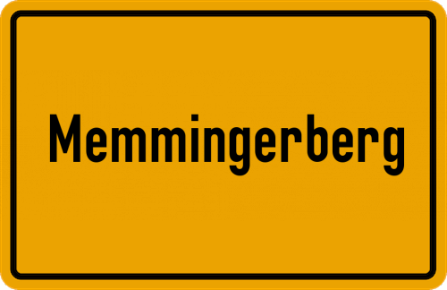 Ortsschild Memmingerberg