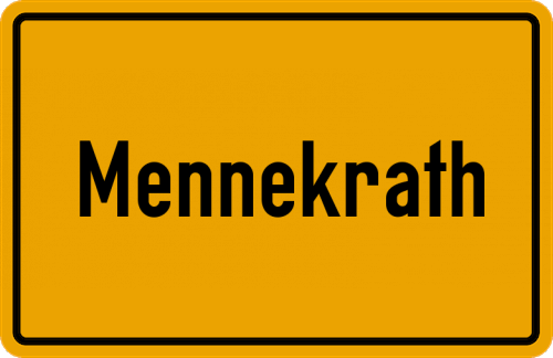 Ortsschild Mennekrath