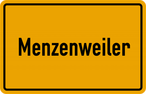 Ortsschild Menzenweiler