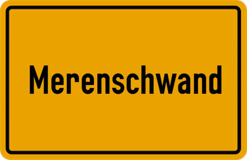 Ortsschild Merenschwand