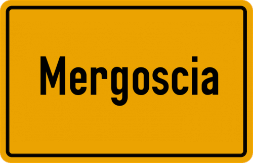 Ortsschild Mergoscia