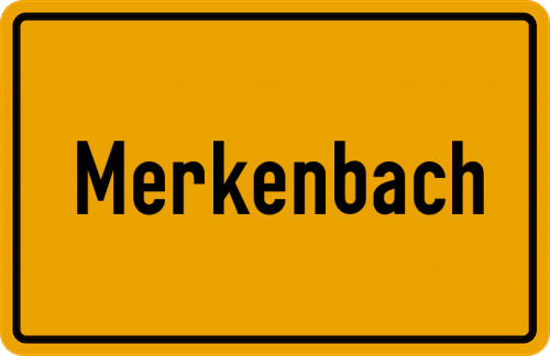 Ortsschild Merkenbach