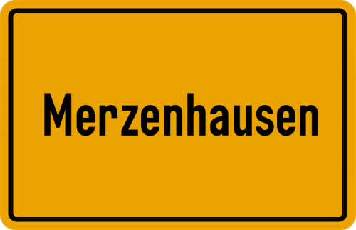 Ortsschild Merzenhausen