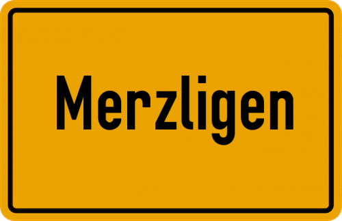 Ortsschild Merzligen