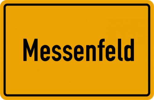 Ortsschild Messenfeld