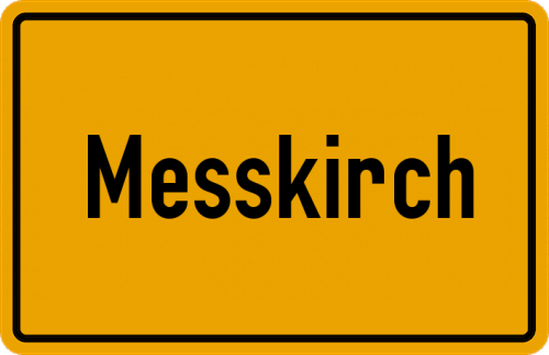 Ortsschild Meßkirch
