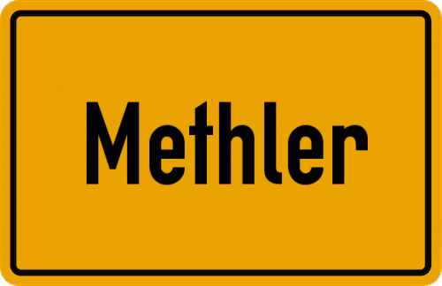 Ortsschild Methler