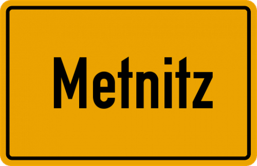 Ortsschild Metnitz