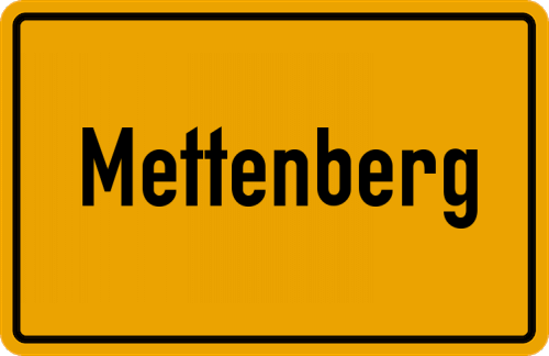 Ortsschild Mettenberg
