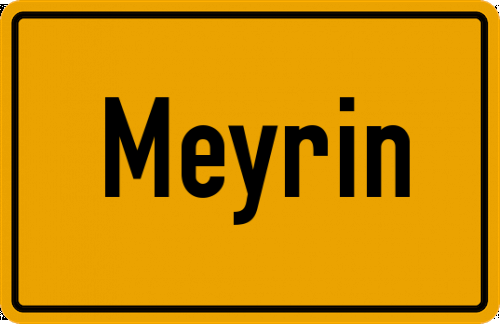 Ortsschild Meyrin